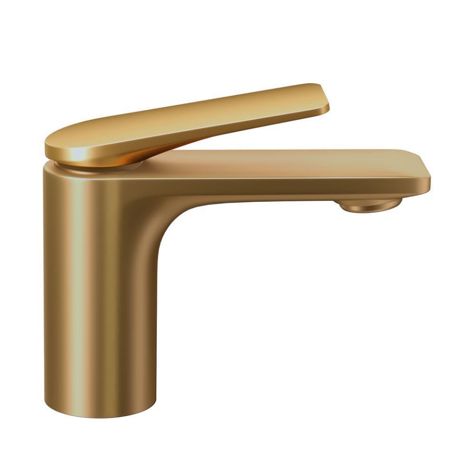 Picture of Single Lever Basin Mixer - Lever: Gold Bright PVD | Body: Gold Matt PVD