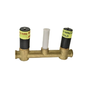 Picture of 벽매립 3홀 세면 수전 매립 뭉치 - 크롬