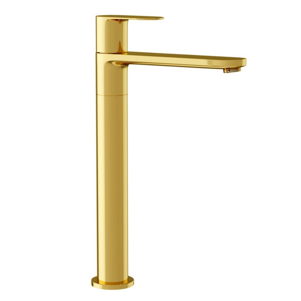 Picture of High Neck Basin Tap - Gold Bright PVD