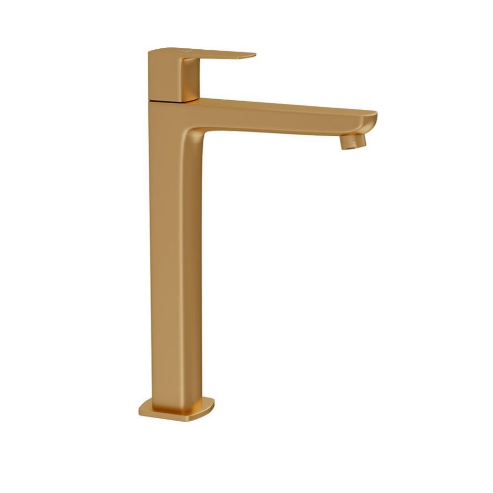 Picture of High Neck Basin Tap - Gold Matt PVD