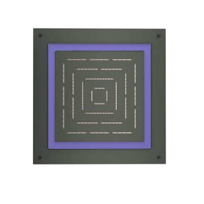 Picture of Maze Prime Square Shape Single Function Shower - Graphite