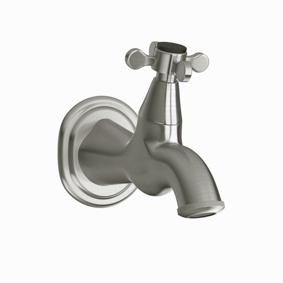 Picture of Bib Tap with Wall Flange - Stainless Steel
