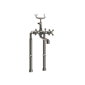 Picture of Bath & Shower Mixer with Telephone Shower Crutch - Stainless Steel
