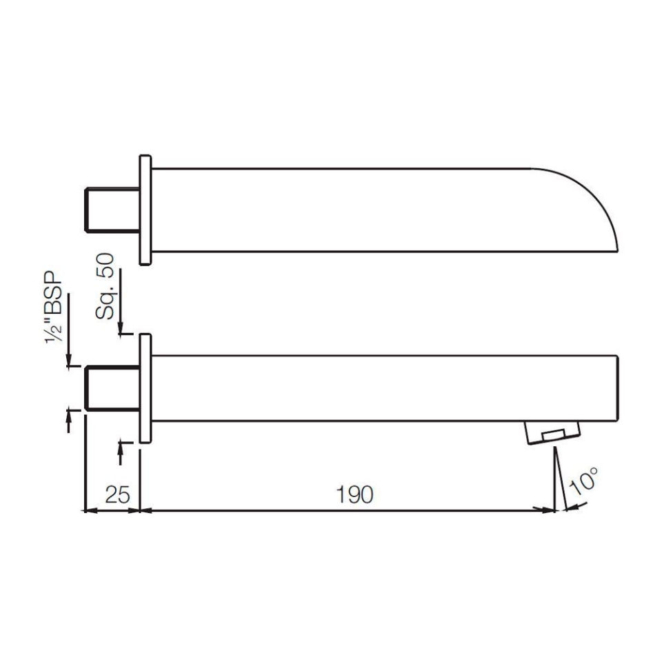 Picture of Alive Bath Spout 