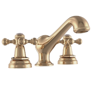 Picture of 3 hole Basin Mixer - Auric Gold