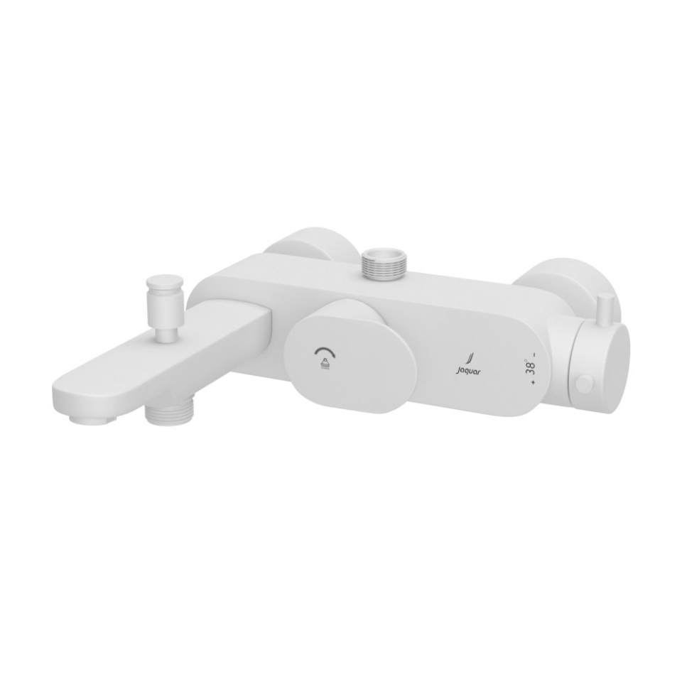Picture of Exposed Thermostatic Bath & Shower Mixer 3-in-1 System - White Matt