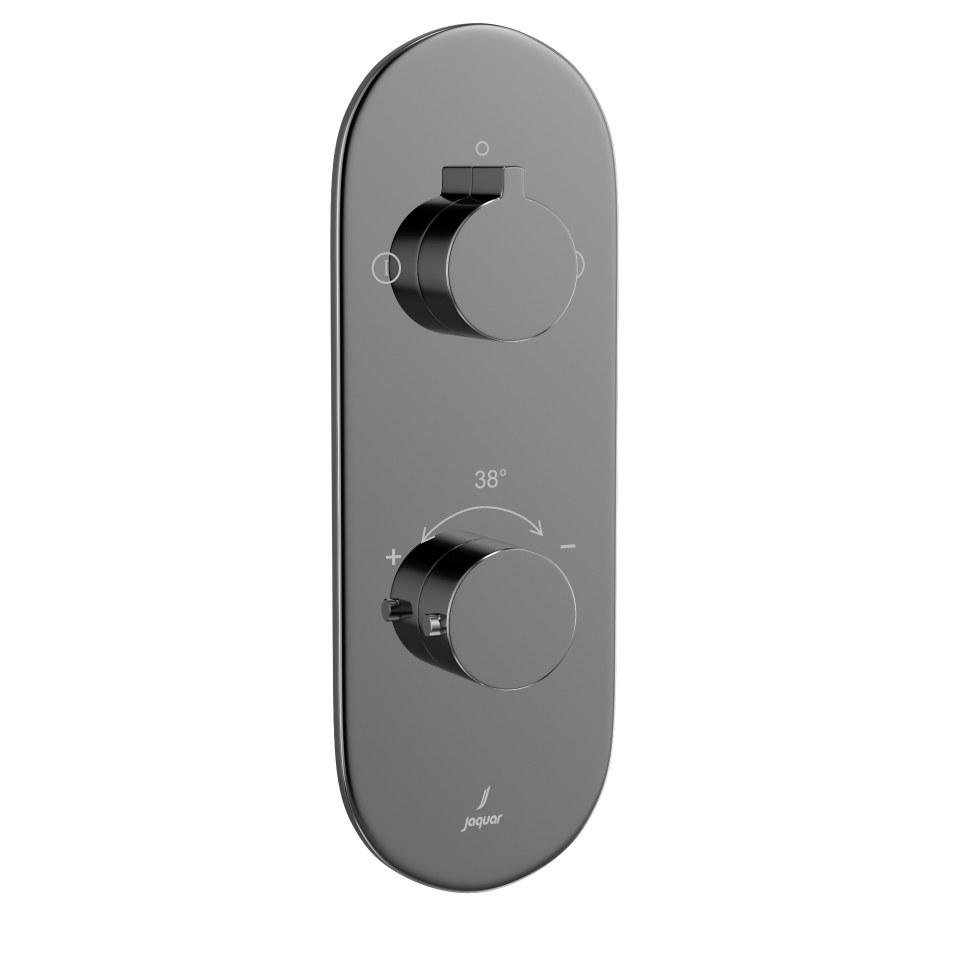 Picture of Aquamax Thermostatic Shower Mixer - Black Chrome 