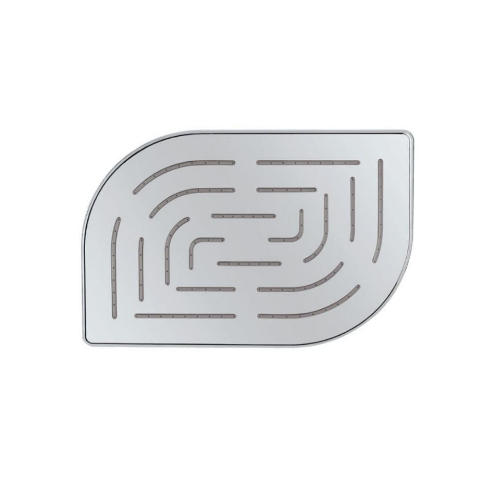 Picture of Single Function Rectangular Head Alive Maze Overhead Shower - Chrome 