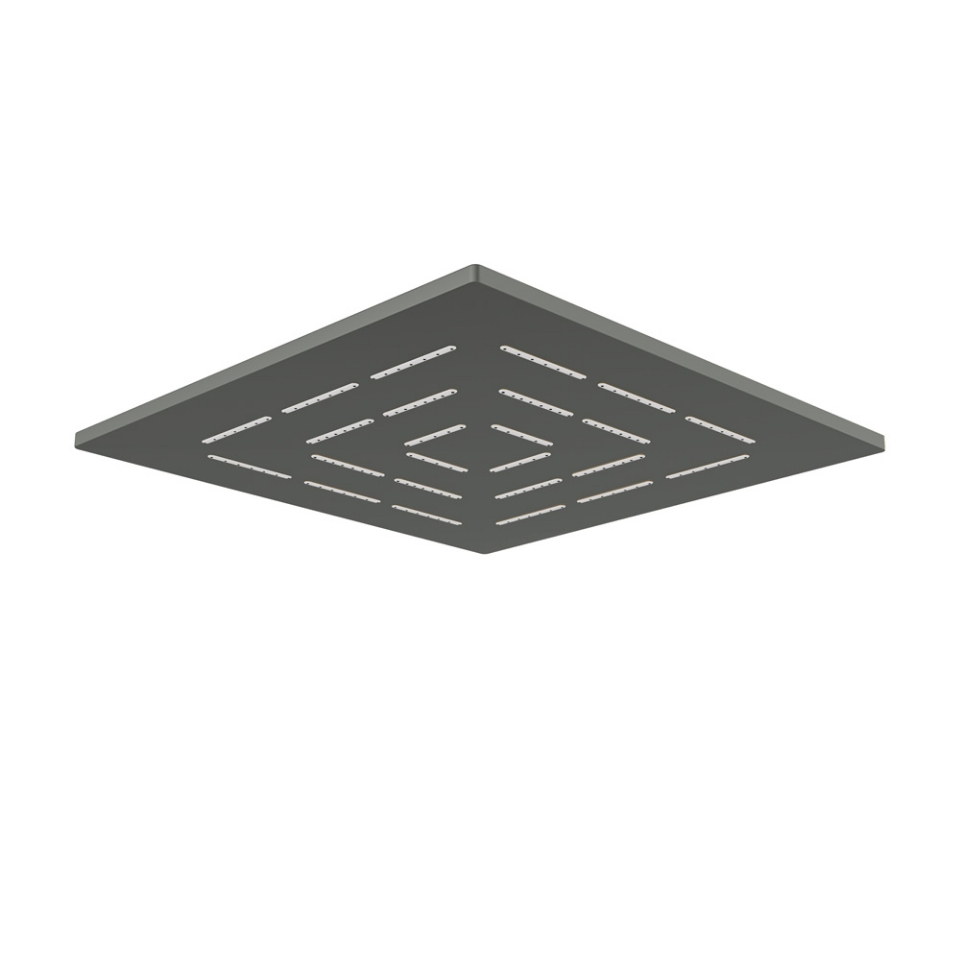 Picture of Square Shape Maze Overhead Shower - Graphite 