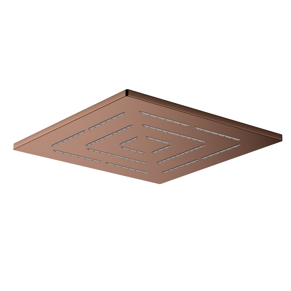 Picture of Square Shape Maze Overhead Shower - Blush Gold PVD