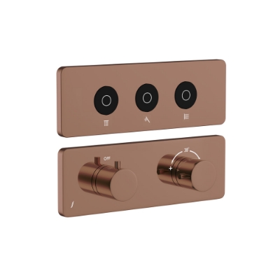 Picture of Exposed Part Kit of CLOUD Touch Shower System with 3 outlets - Blush Gold PVD