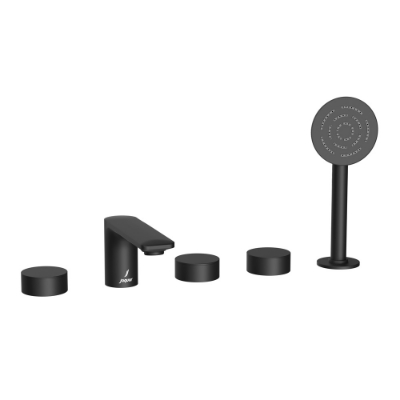 Picture of 5홀 샤워 욕조 수전 - 블랙 매트