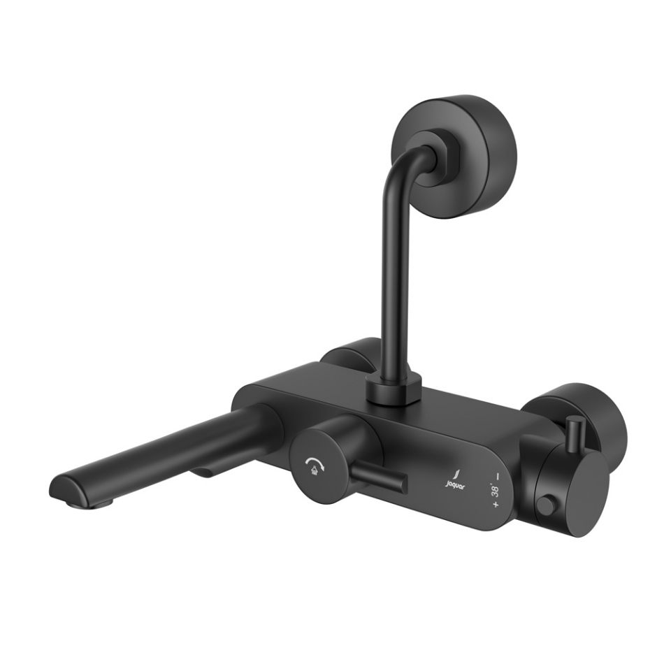 Picture of Exposed Thermostatic Bath & Shower Mixer - Black Matt