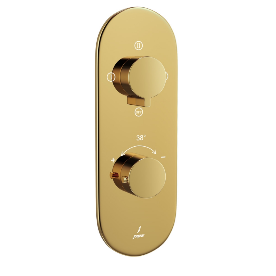 Picture of Aquamax Thermostatic Shower Mixer - Gold Bright PVD 