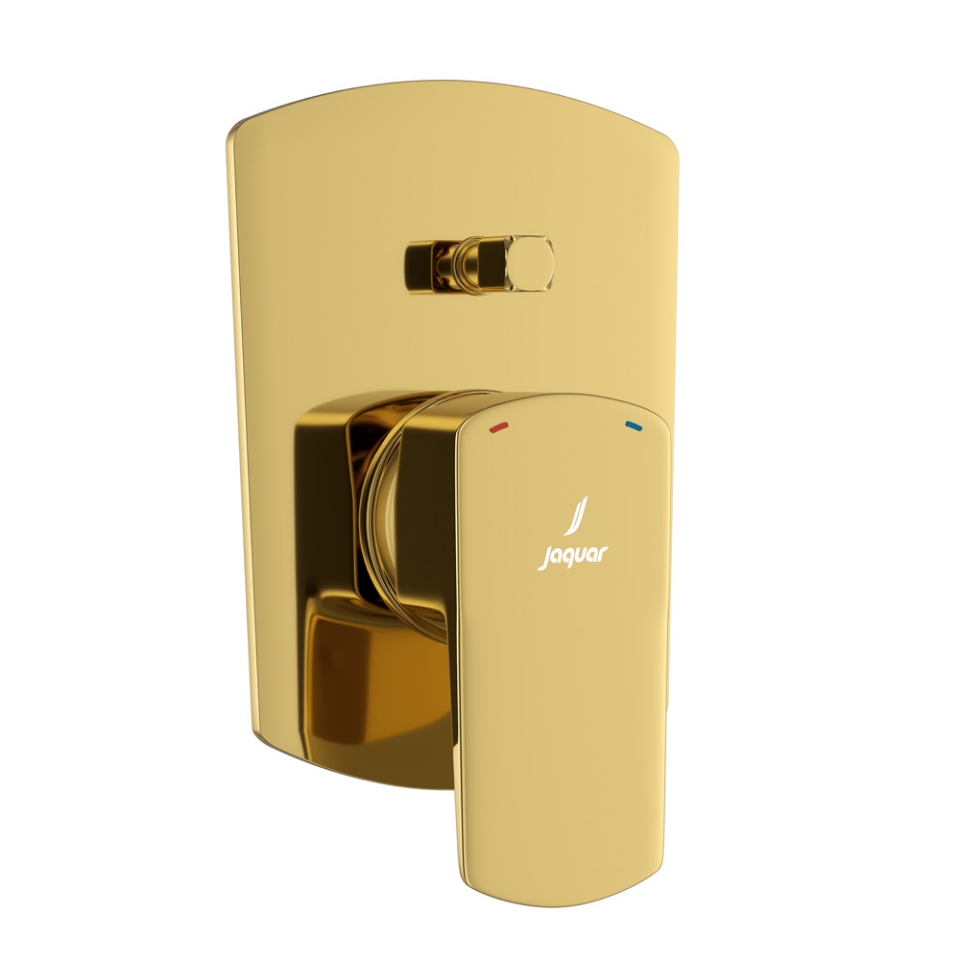 Picture of Exposed Part Kit of Single Lever Hi Flow In-wall Diverter - Gold Bright PVD