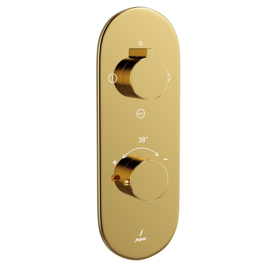 Picture of Aquamax Thermostatic Shower Mixer - Gold Bright PVD 