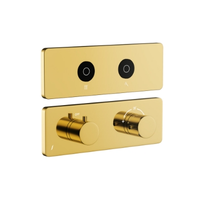 Picture of CLOUD 터치 샤워 시스템 노출 파트 키트 (2아웃렛) - Gold Bright PVD