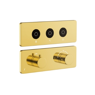 Picture of CLOUD 터치 샤워 시스템 노출 파트 키트 (3아웃렛) - Gold Bright PVD