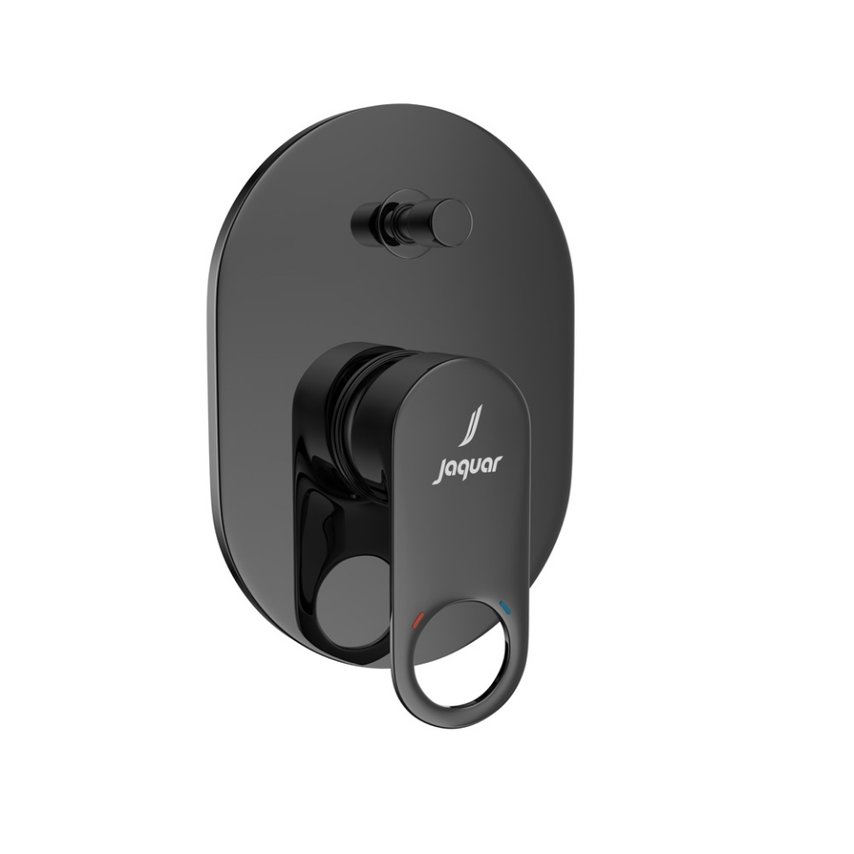 Picture of 싱글레버 벽매립 샤워 수전 노출 부분(고 수압) - 블랙 크롬