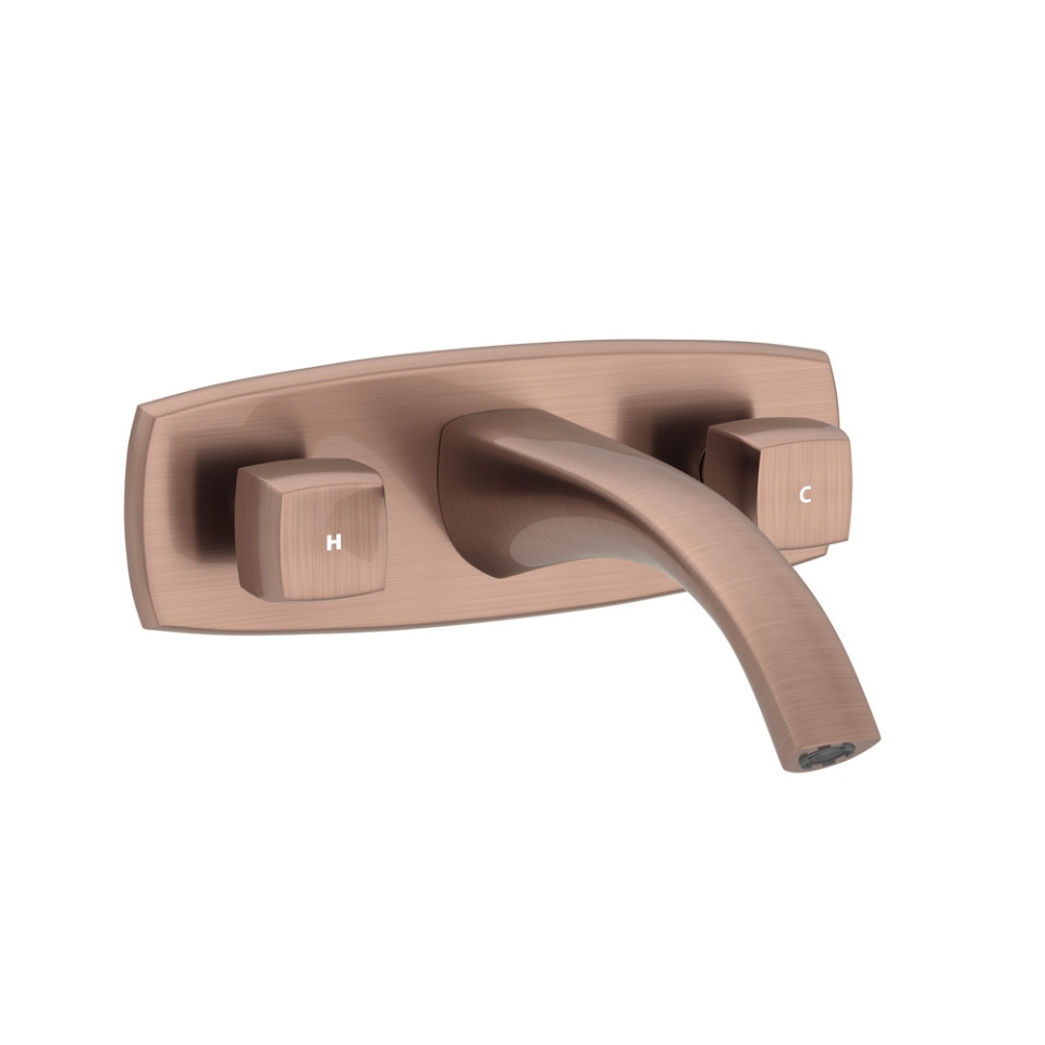 Picture of 3홀 벽붙이 세면 수전 - 엔티 코퍼