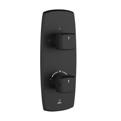 Picture of 양방향 전환기가 있는 Aquamax 온도 조절식 샤워 믹서 - 블랙 매트