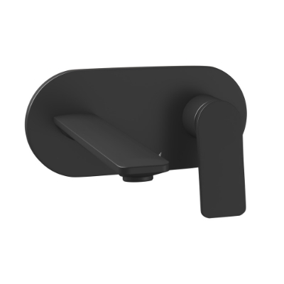 Picture of 벽매립 세면 수전(매립 뭉치 별도) - 블랙 매트