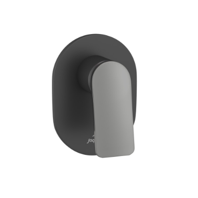 Picture of 싱글레버 벽매립 수동 밸브 노출되는 부품 키트 - 레버: 흑색 크롬 | 본체: 흑색 무광택