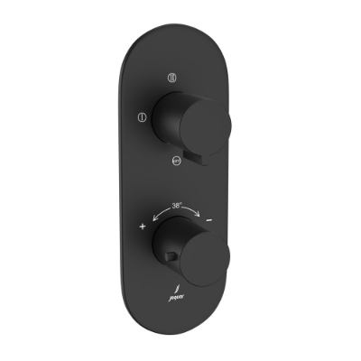 Picture of Aquamax Thermostatic Shower Mixer - Black Matt 