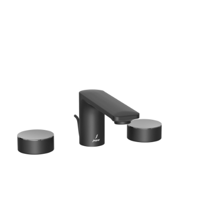 Picture of 3홀 세면 수전 - 레버: 흑색 크롬 | 본체: 흑색 무광택