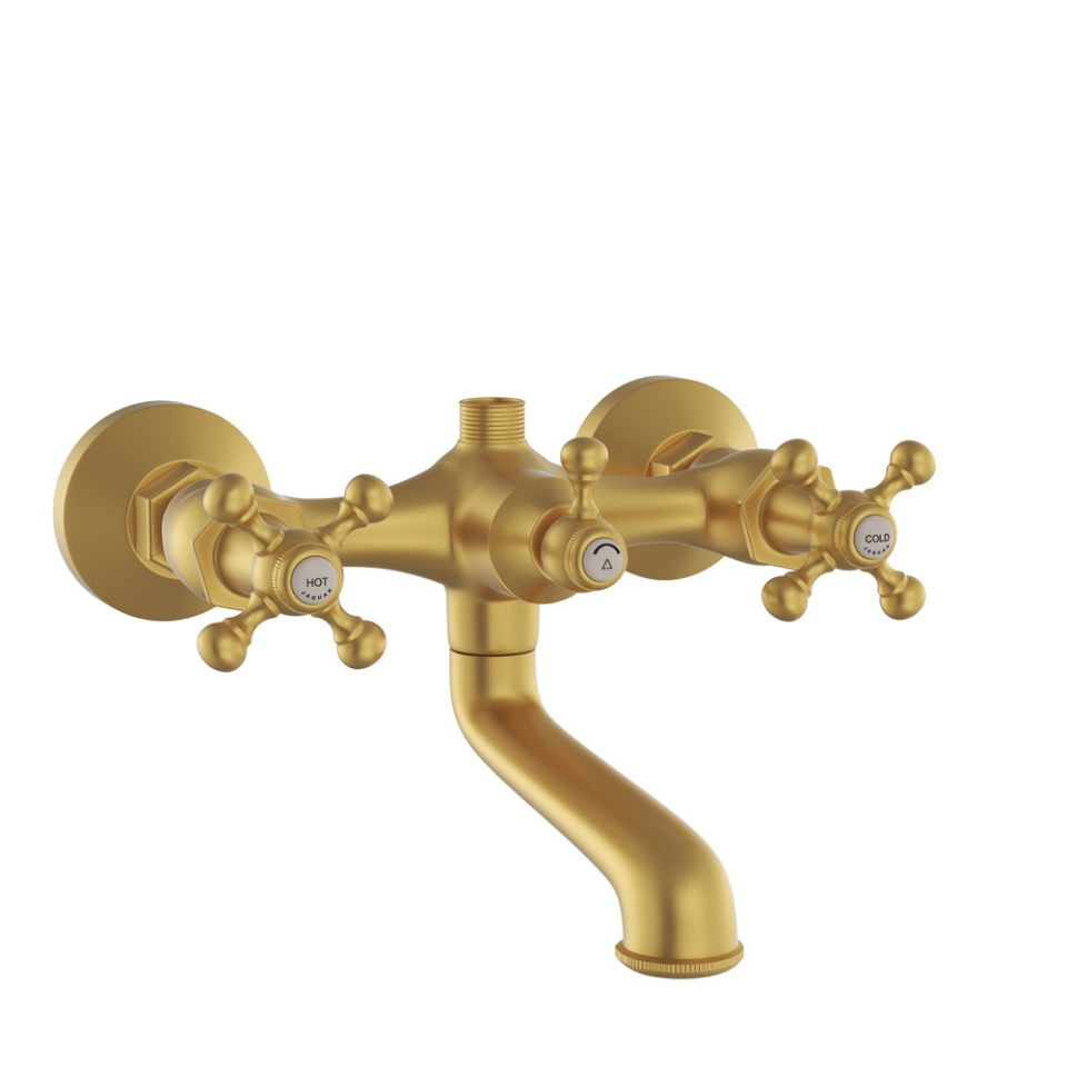 Picture of Bath & Shower Mixer with Telephone Shower Crutch - Graphite