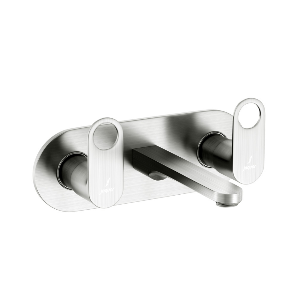 Picture of 벽부형 3홀 세면대 믹서 - Stainless Steel