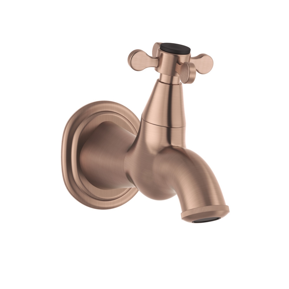 Picture of Bib Tap with Wall Flange - Antique Copper