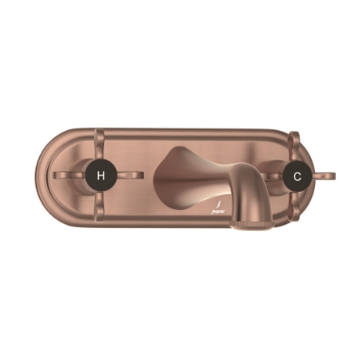 Picture of 3 Hole Basin Mixer Wall Mounted - Antique Copper