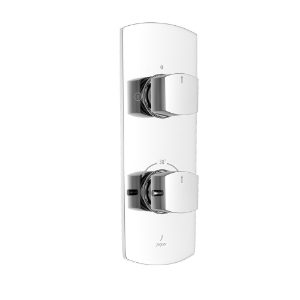 Picture of Kubix Prime Aquamax 온도조절 샤워 믹서 노출 파트 키트 (2-way 다이버터 포함) - Chrome