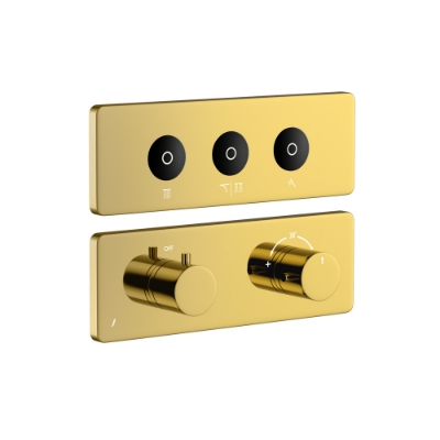 Picture of CLOUD 터치 샤워 시스템 노출부 세트 (3출수) - Gold Bright PVD