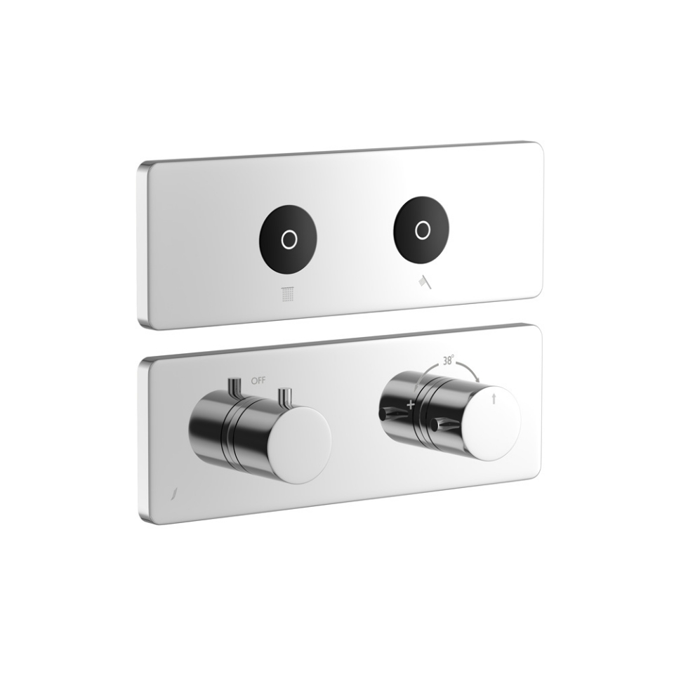 Picture of Exposed Part Kit of CLOUD Touch Thermostatic Shower System with 2 outlets